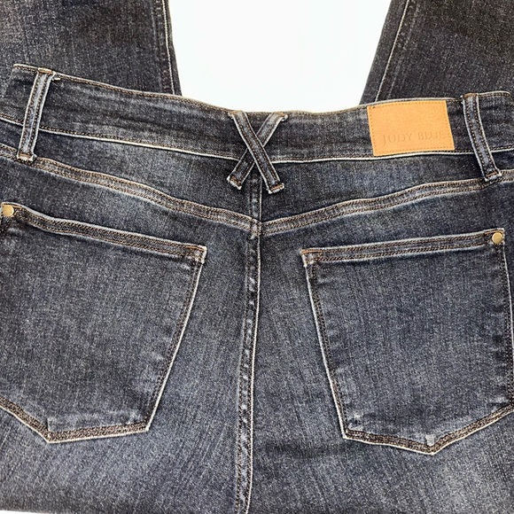 Judy Blue Dark Indigo Wide-Leg Women's Jeans - Picture 3 of 5